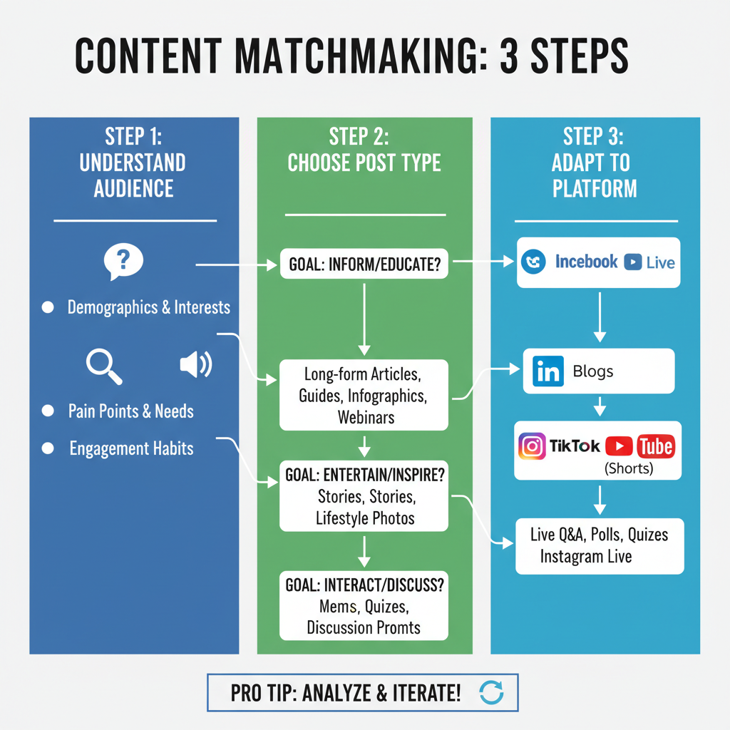 Understanding Your Audience and Platform-Specific Content Styles — social media types of posts