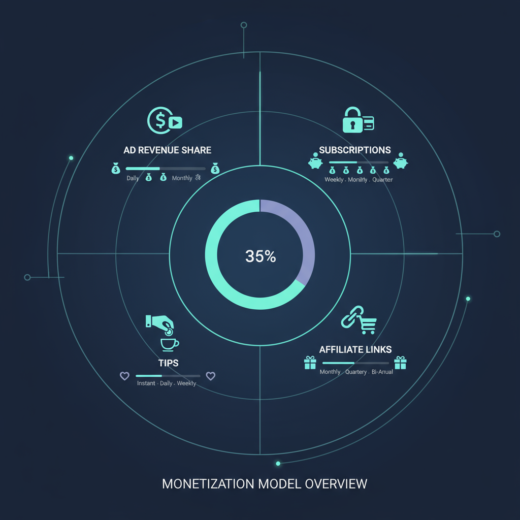 Overview of Content Monetization Models — social network that pays