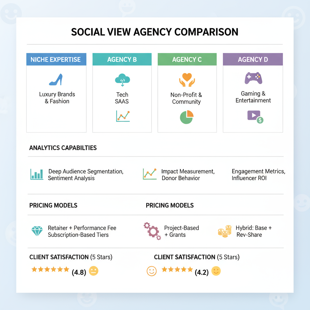 Evaluate Case Studies, Testimonials, and Social Proof — social view agency guide