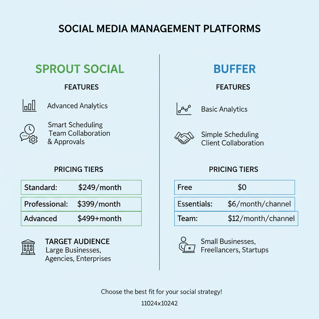 Introduction to Social Media Management Tools — sprout social vs buffer