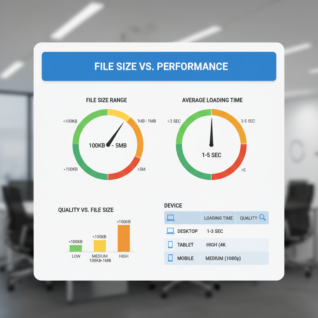 File Size (KB/MB) — standard image size for web