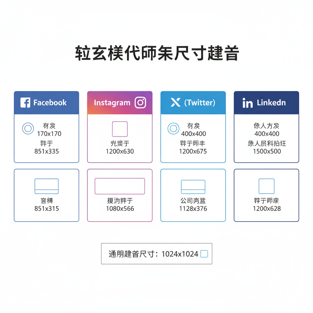 Social Media Image Size Standards — standard picture sizes in pixels