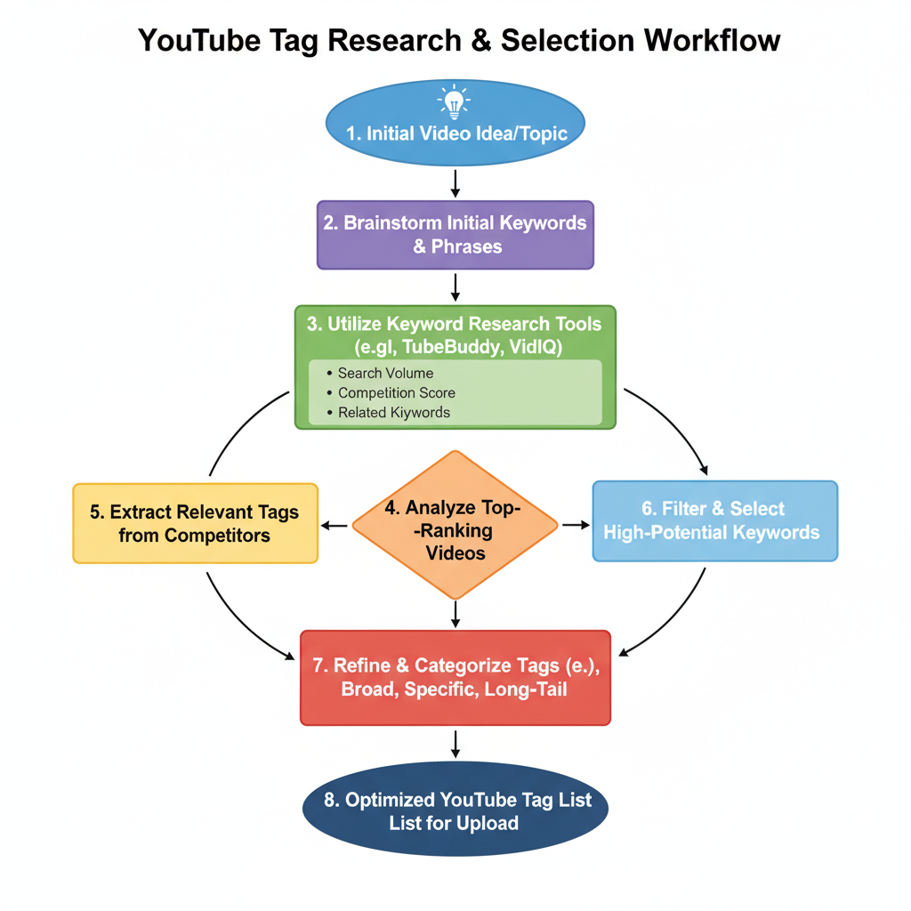 Research Relevant Tags Like a Pro — tags on youtube to get views