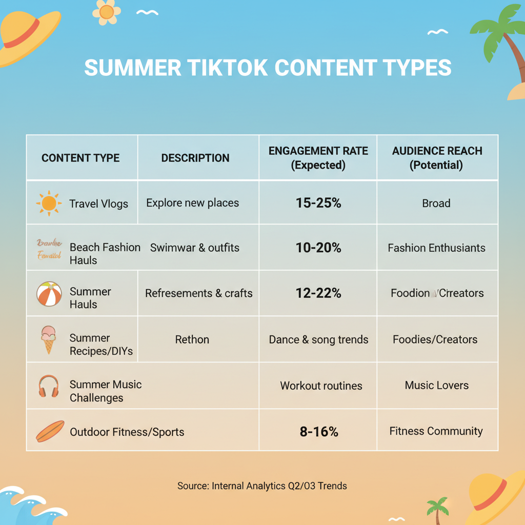 Research Seasonal Audio Trends and Popular Summer Songs — tik tok summer ideas boost views engagement