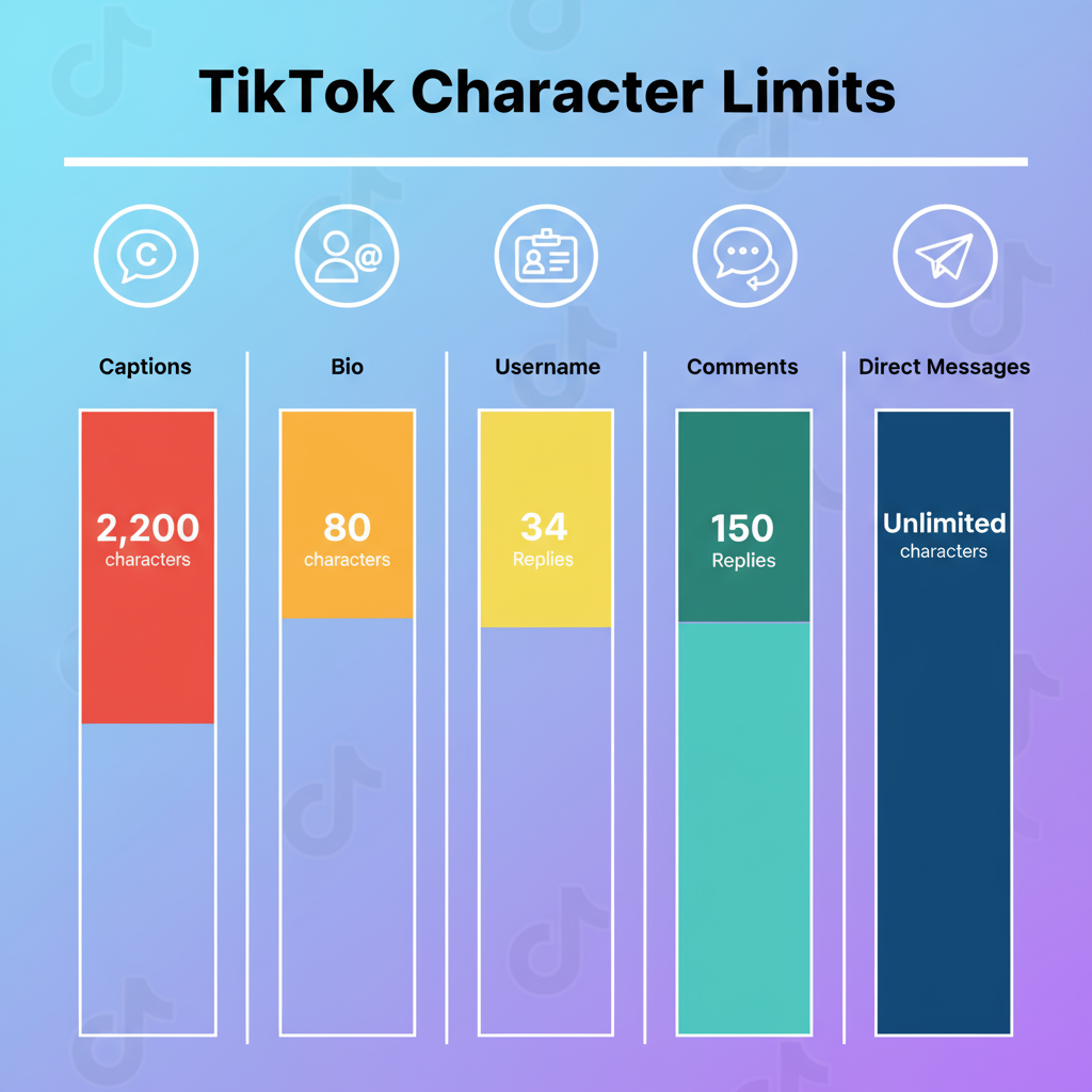 Quick Reference TikTok Character Limit Table — tiktok character limit guide
