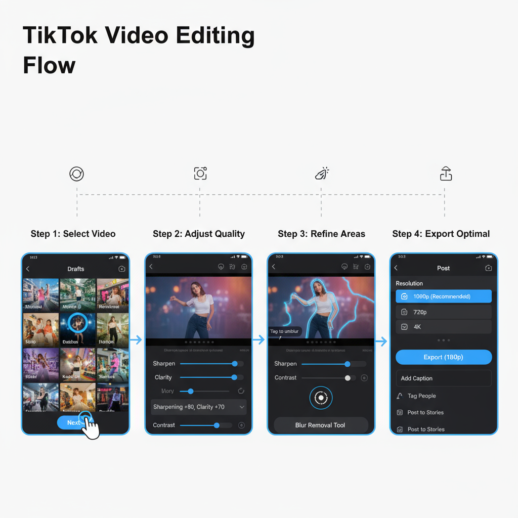 Using In-App TikTok Editing Tools to Reduce Blur or Overlay Distortion — tiktok water remover