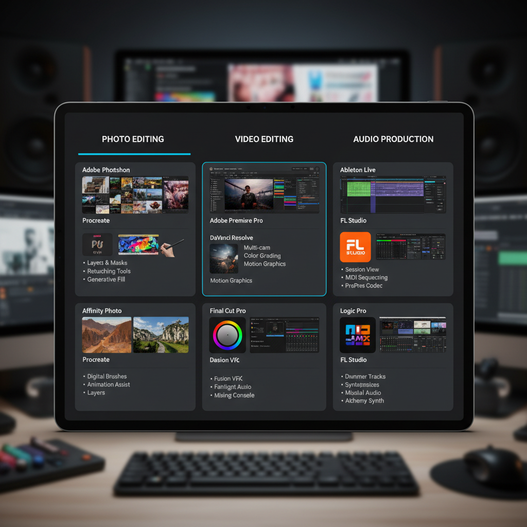 Audio Production — top apps for media creation sharing management 2024
