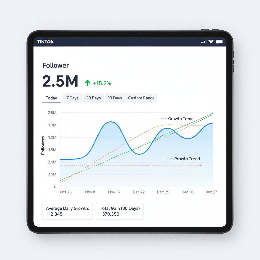 Native TikTok Analytics: How to Access and Interpret Follower Graphs — track tiktok followers count history