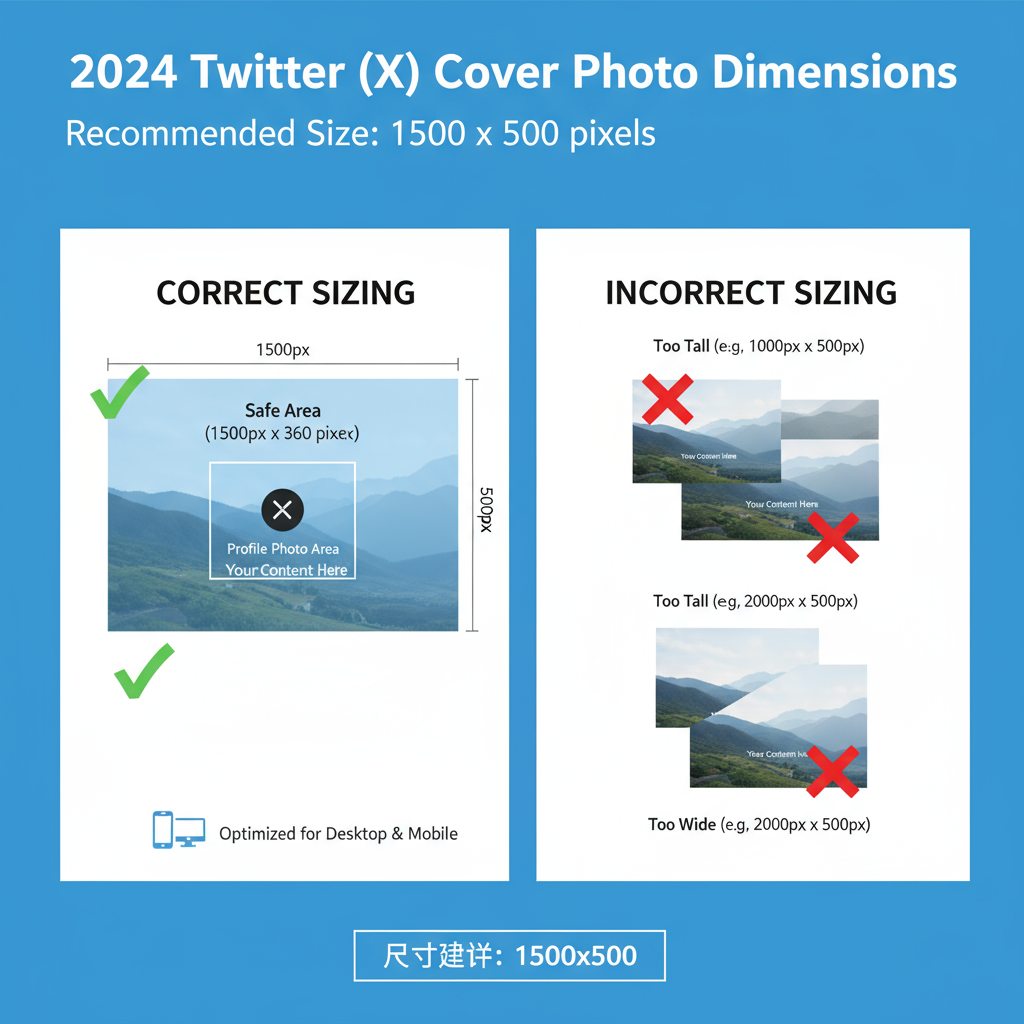 Twitter Cover Photo Size and Dimensions Guide 2024 — twitter cover photo size guide