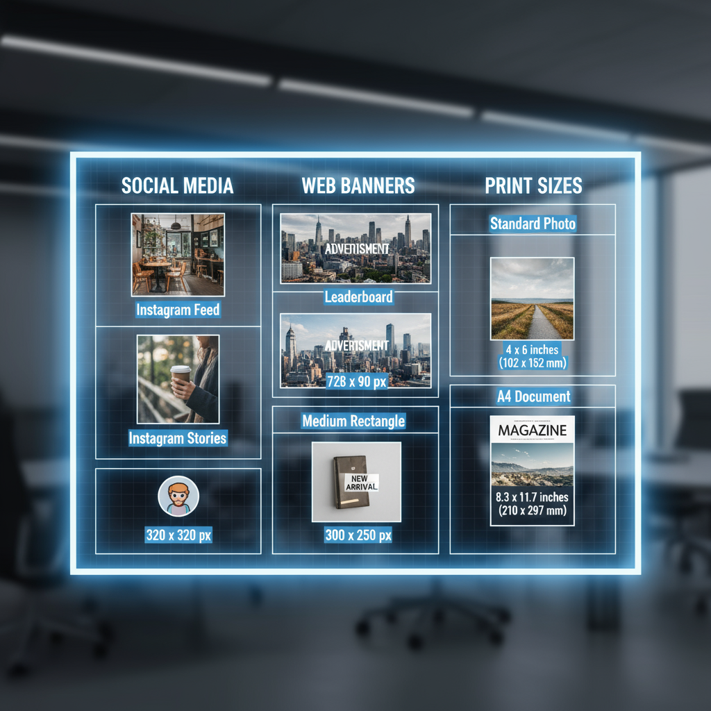 Common Photo Dimensions for Web Use — typical photo dimensions guide