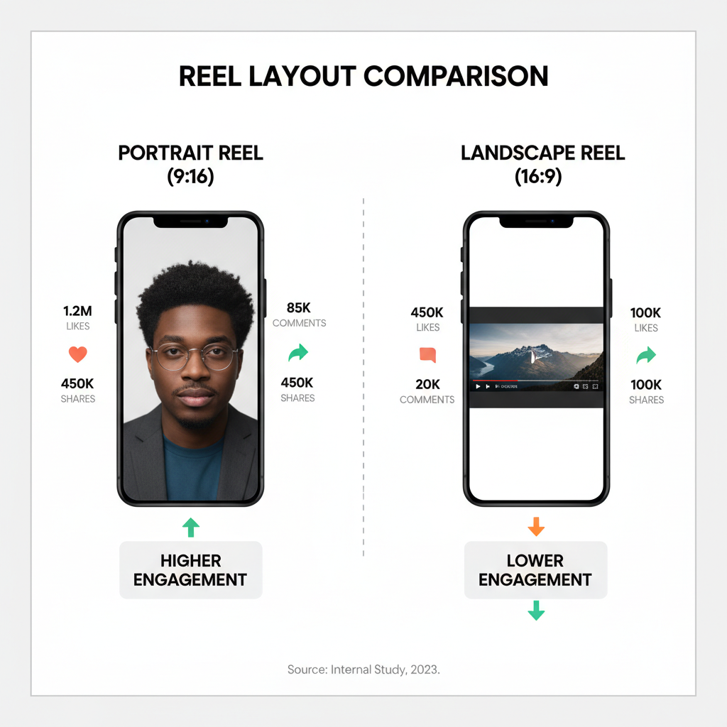 Portrait vs Landscape: Why Portrait Wins Engagement — ultimate guide to instagram reel sizes for creators
