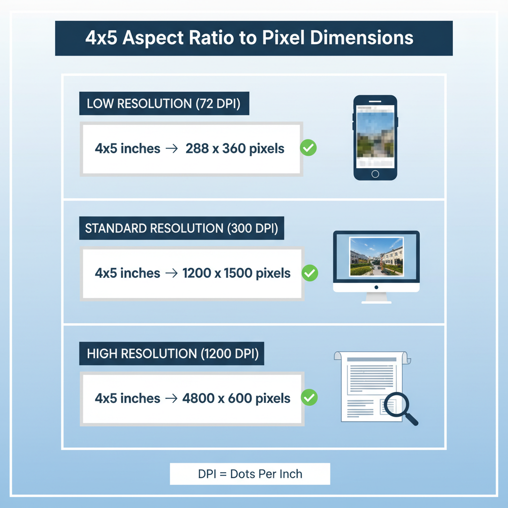 Optimal Resolution Settings for High-Quality 4x5 Imagery — understanding 4x5 pixel dimensions