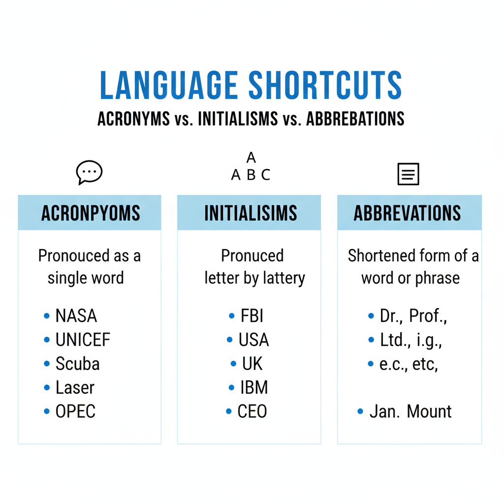 Benefits of Using Acronyms in Communication and Branding — understanding and creating meaningful acronyms