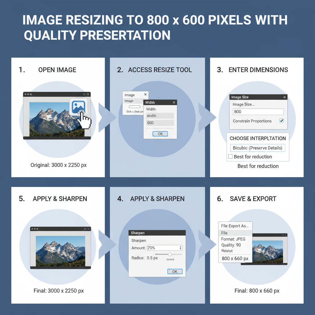 Optimization Tips for Web Use — understanding and optimizing 800x600 image size