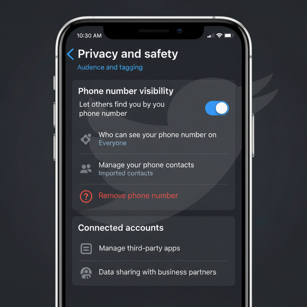 Check Your Account Settings for Current Phone Number Status — verify twitter phone number
