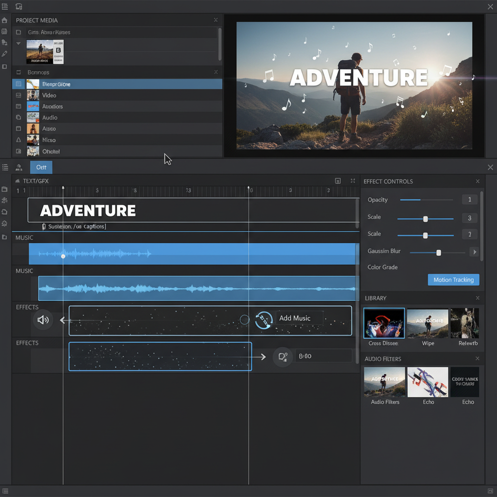 Music, Sound Effects, and Audio Mixing for Social Media Videos — video editing for social media course