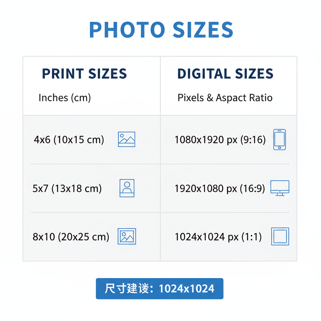 Differences Between Portrait and Landscape Orientation — what are regular photo sizes