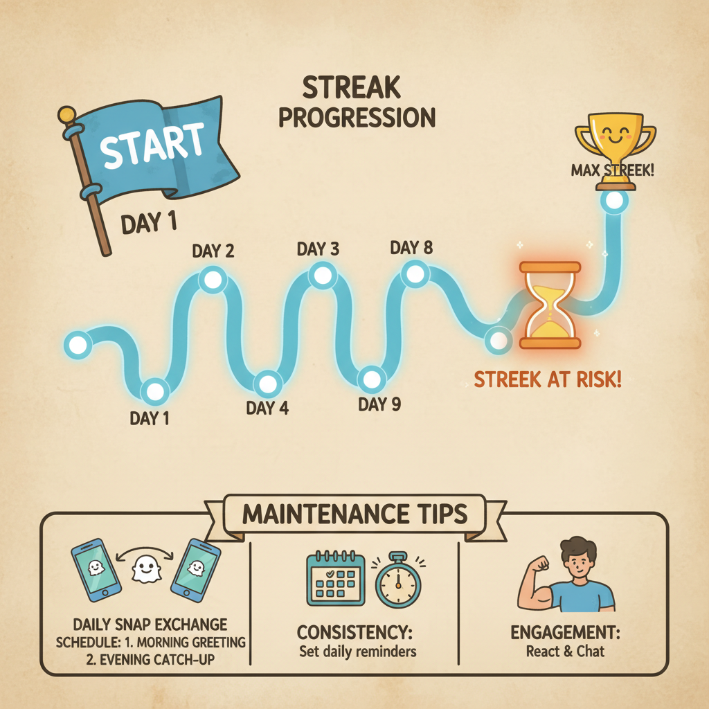 Tips for Maintaining Streaks: — what do the snapchat numbers mean