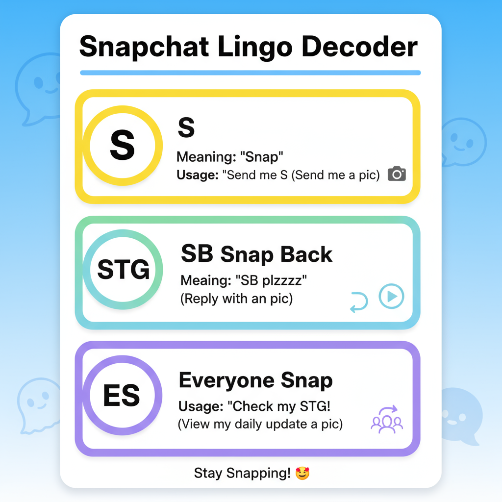 Common Contexts for Receiving an “S” Snap — what does an s on snapchat mean