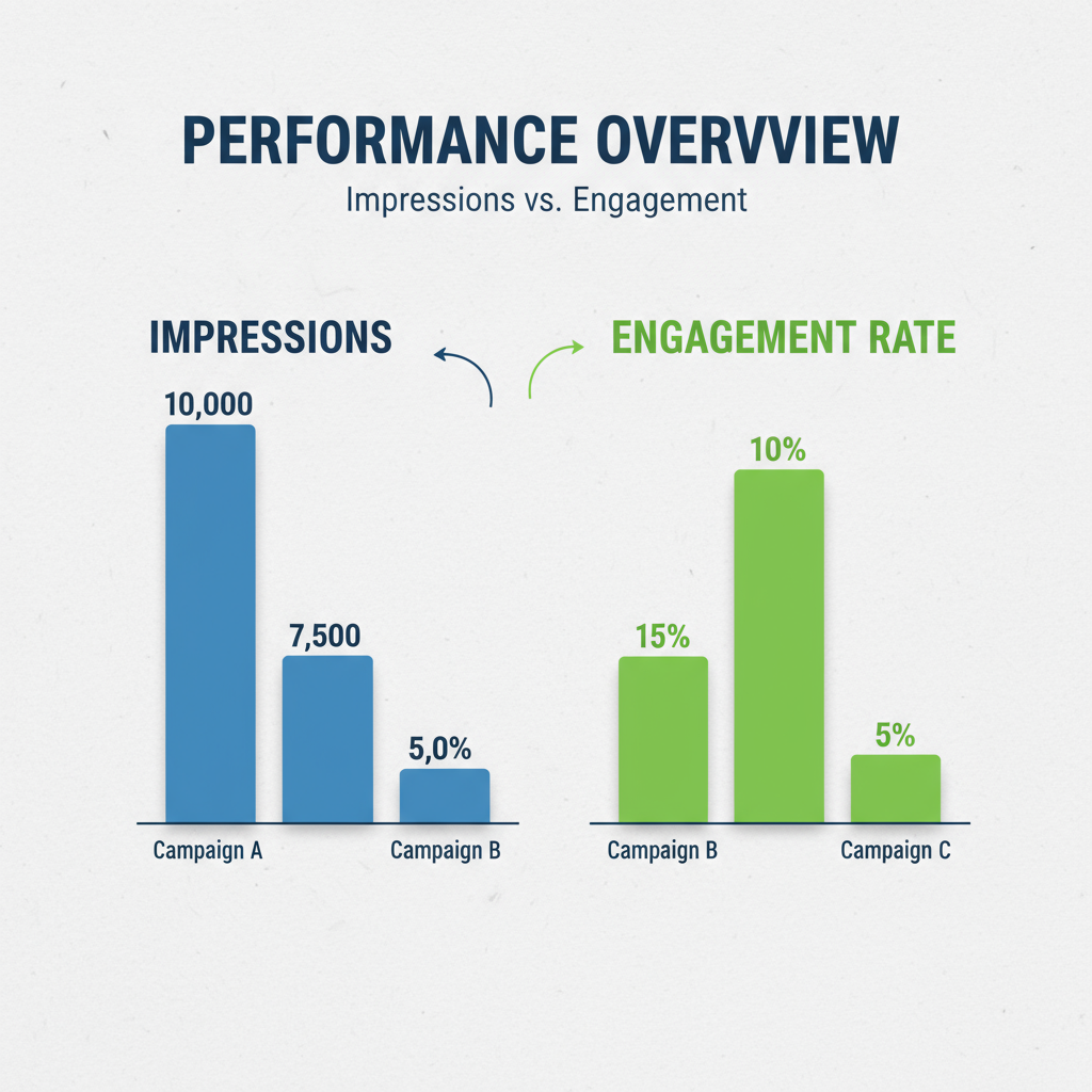 Impressions vs. Engagement Rate — what does engagement on twitter mean