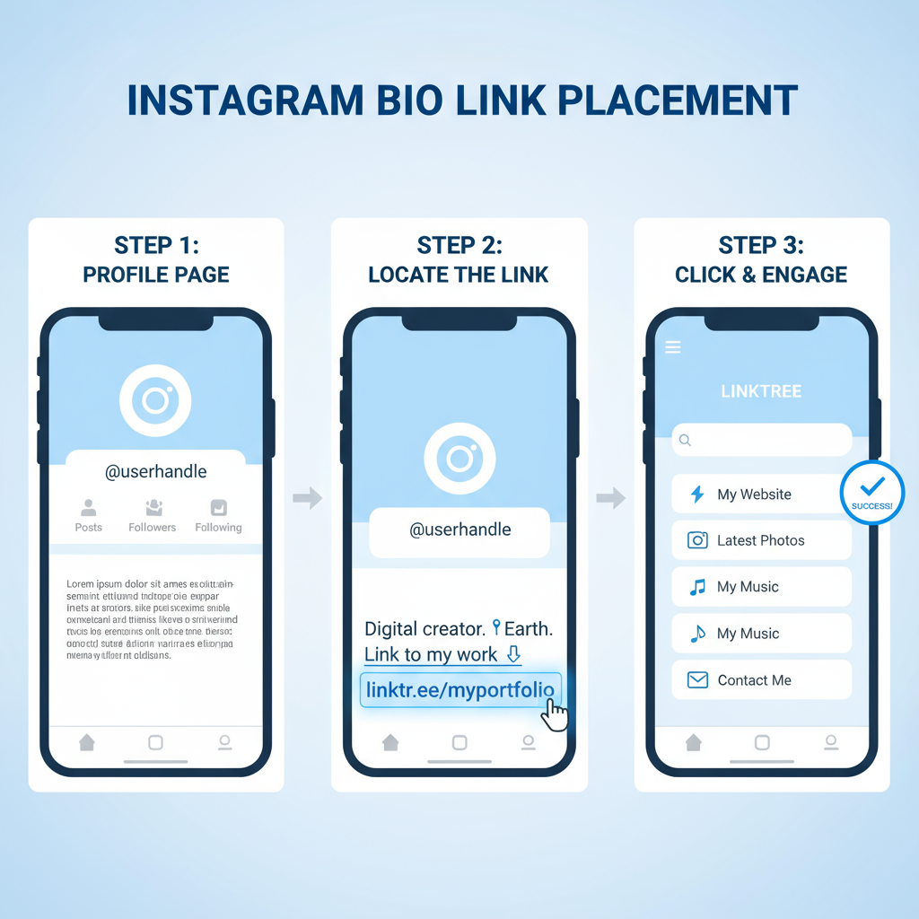Where the Bio Link Appears — what does link in bio mean on instagram