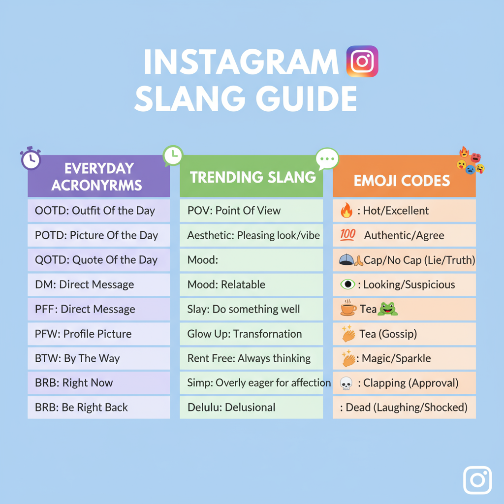 Decoding Emoji Meanings in Instagram Captions and DMs — what does mean on insta
