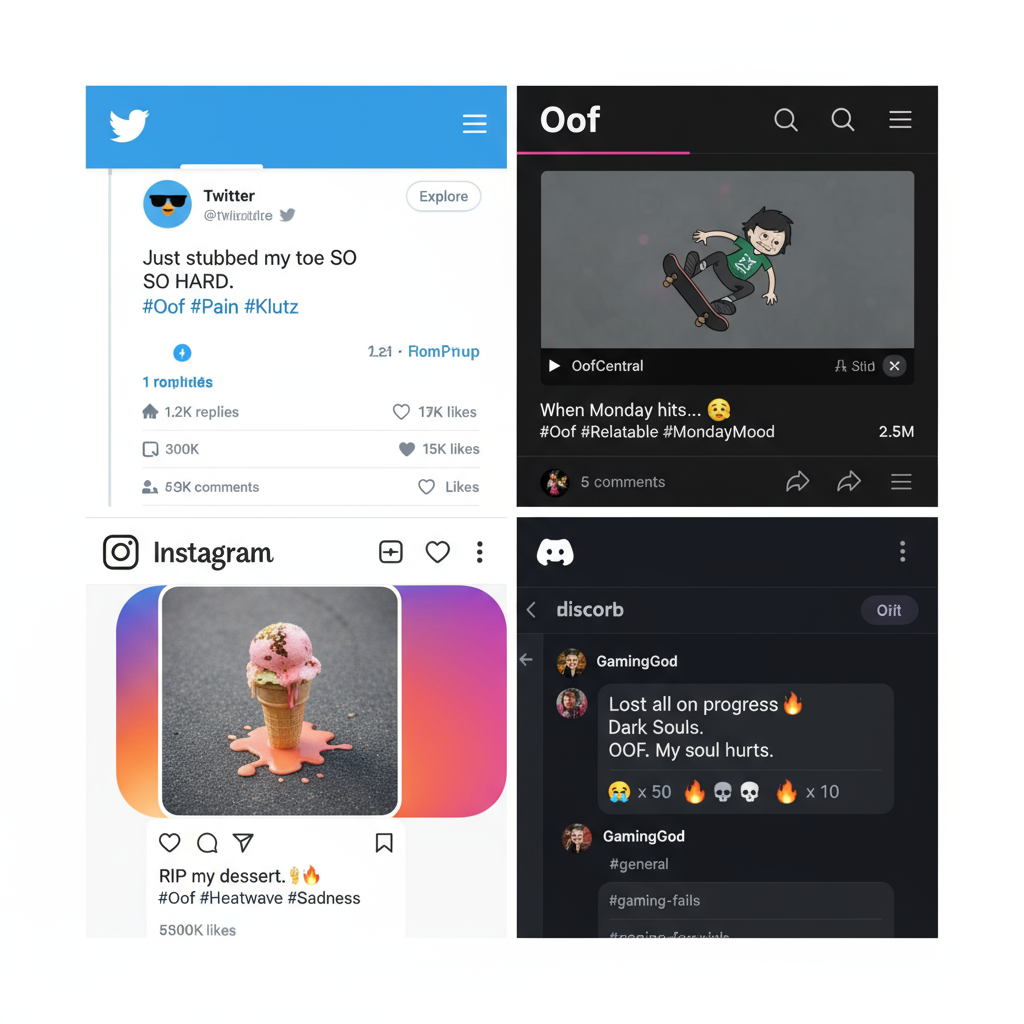Discord — what does oof mean on social media