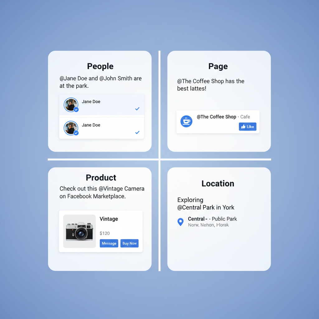 Different Types of Tags on Facebook — what does tagging in facebook mean