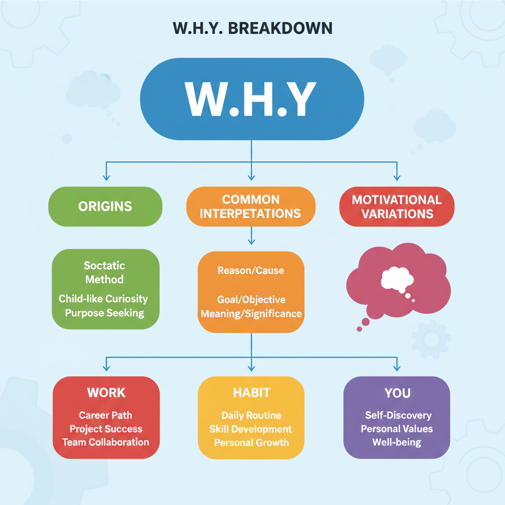 W.H.Y. in Motivational Contexts (Work, Habit, You) and Variations — what does the why acronym mean and how to use it effectively