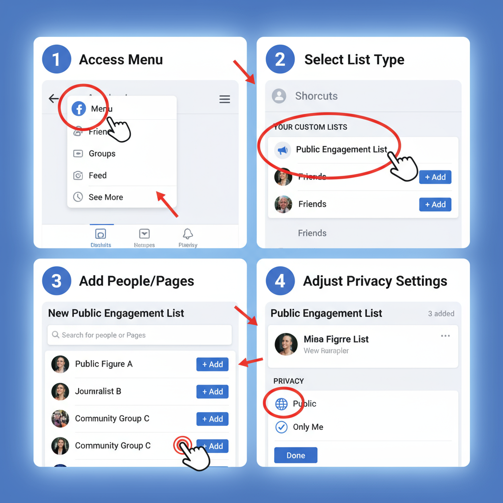 Step-by-Step: How to Create a Public Engagement List on Facebook — what is a public engagement list on facebook