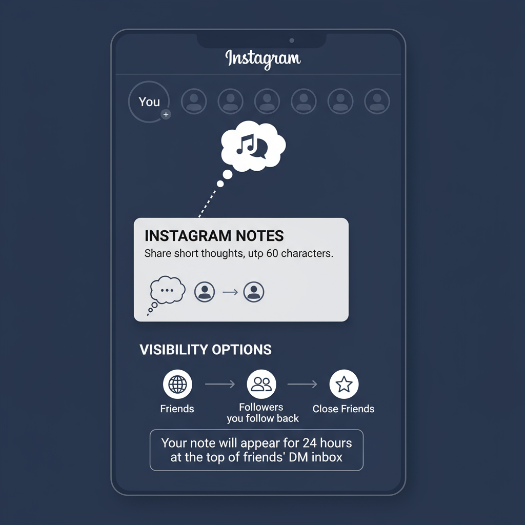 Where Notes Appear and Who Sees Them — what is adding a note on instagram