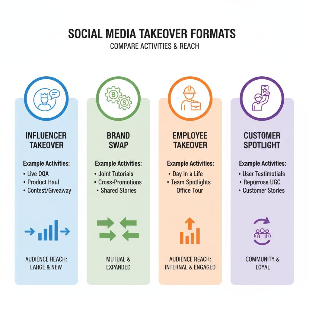 Common Formats for Instagram Takeovers — what is an instagram takeover