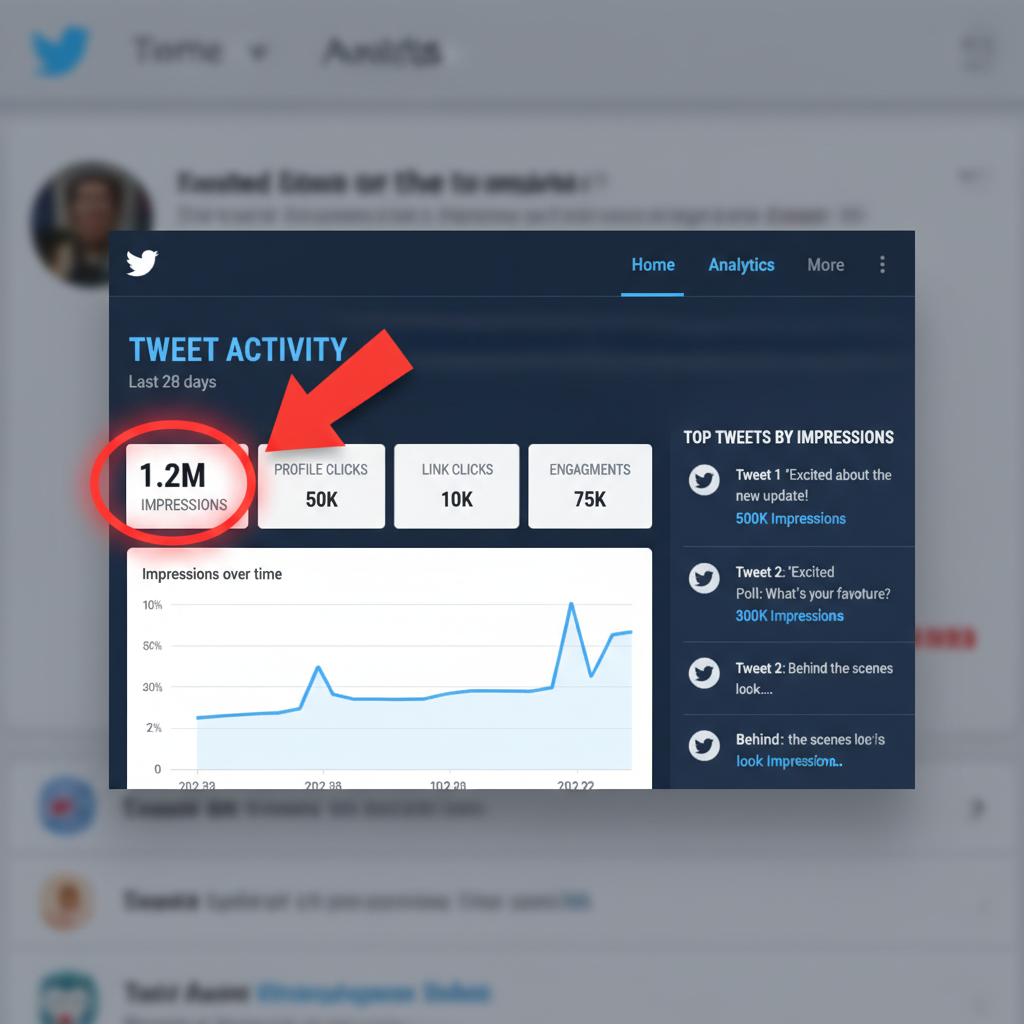 Finding Impression Data in Twitter Analytics — what is impressions on twitter