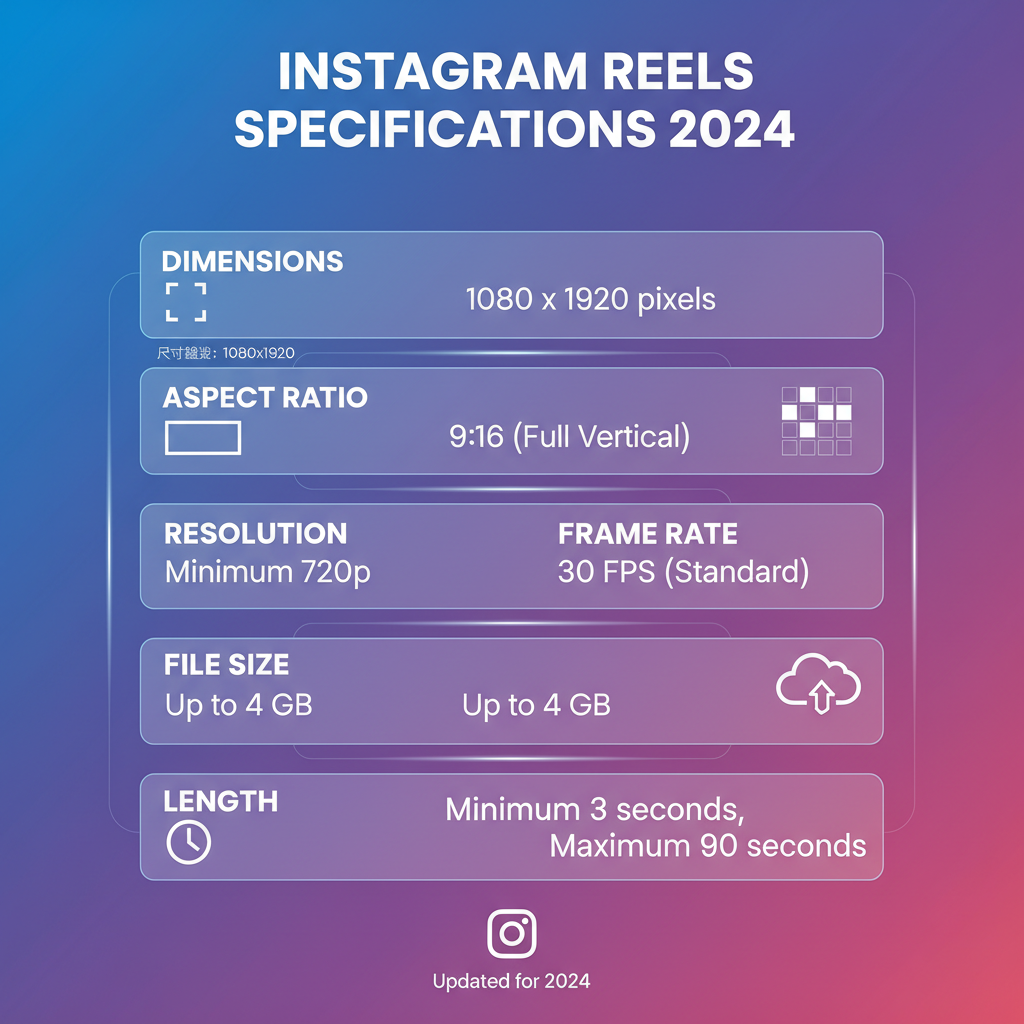 Recommended Frame Rate and Resolution — what is instagram reels size