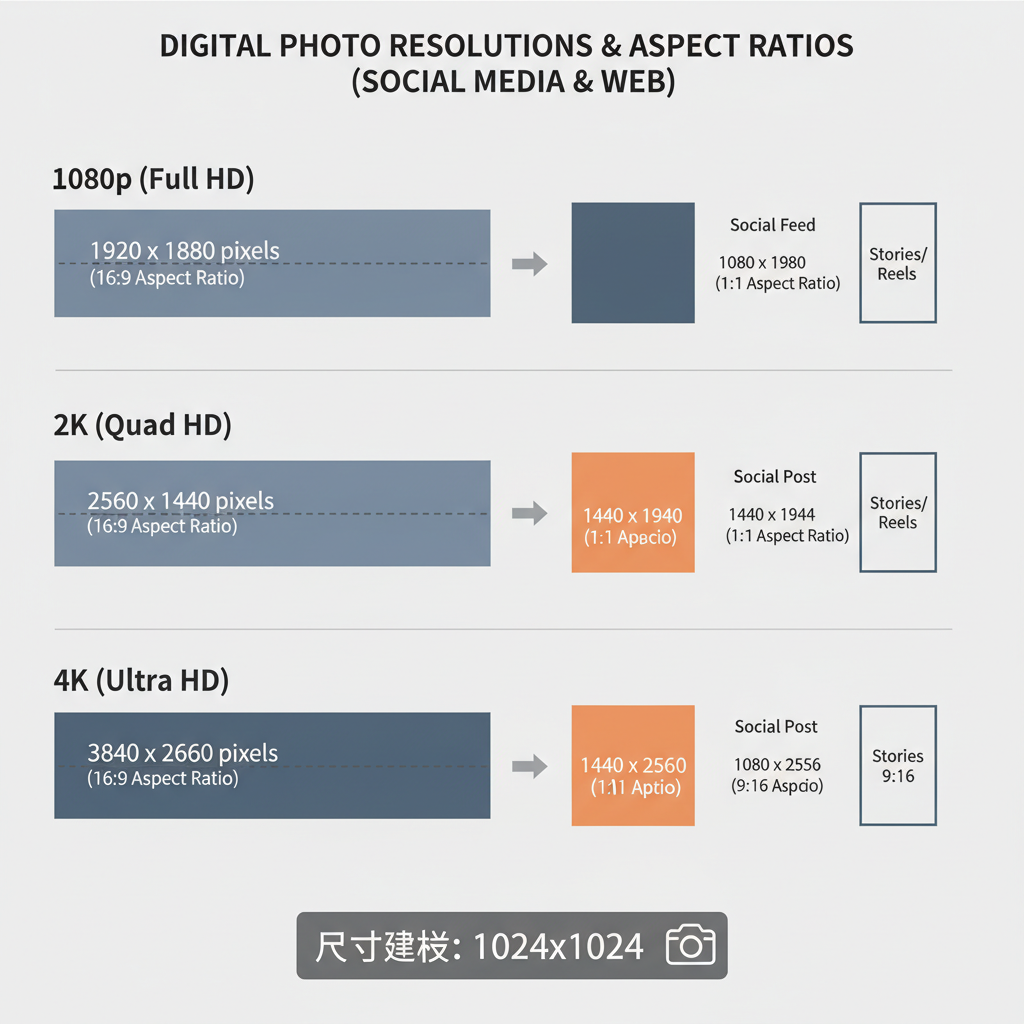 Popular Digital Photo Resolutions — what is the size of a regular photo