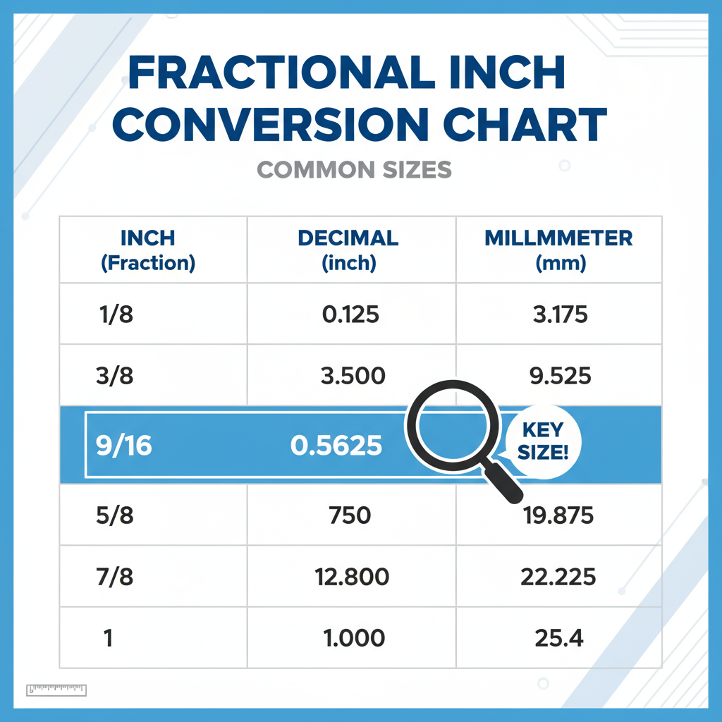 Measurement at a Glance: — what size is 9 16