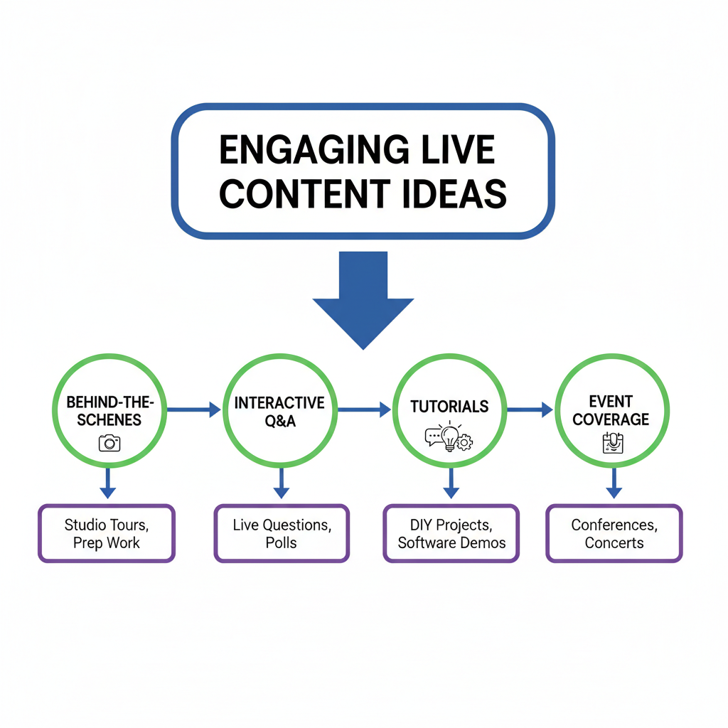 Share Behind-the-Scenes of Your Work — what to go live on creative live streaming ideas