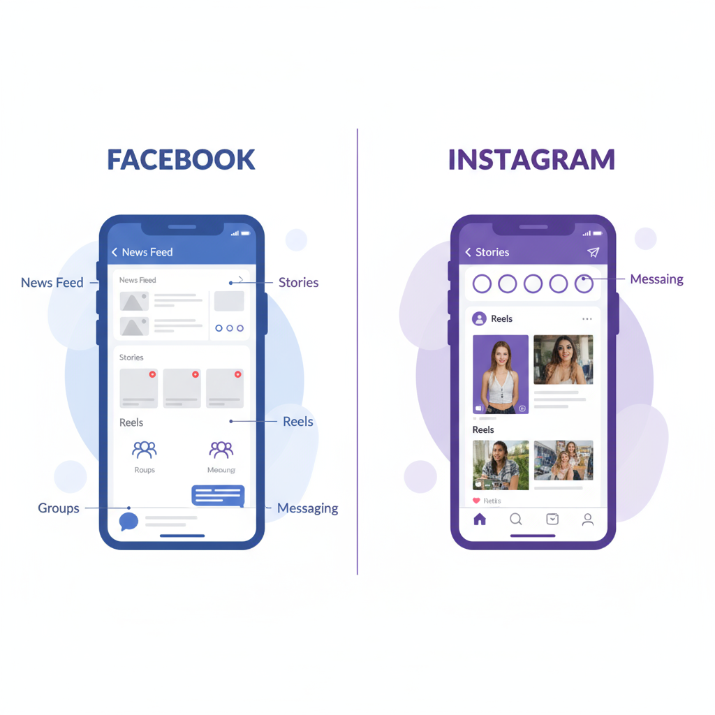 Instagram: The Visual-First Platform — whats the difference between facebook and instagram