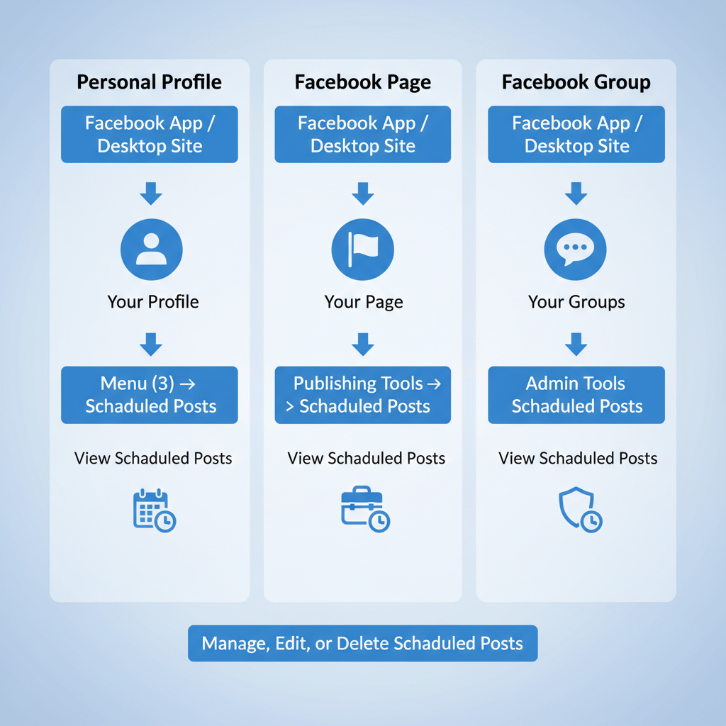 Introduction to Facebook Scheduled Posts: How to Find and Manage Them — where to find scheduled posts on facebook
