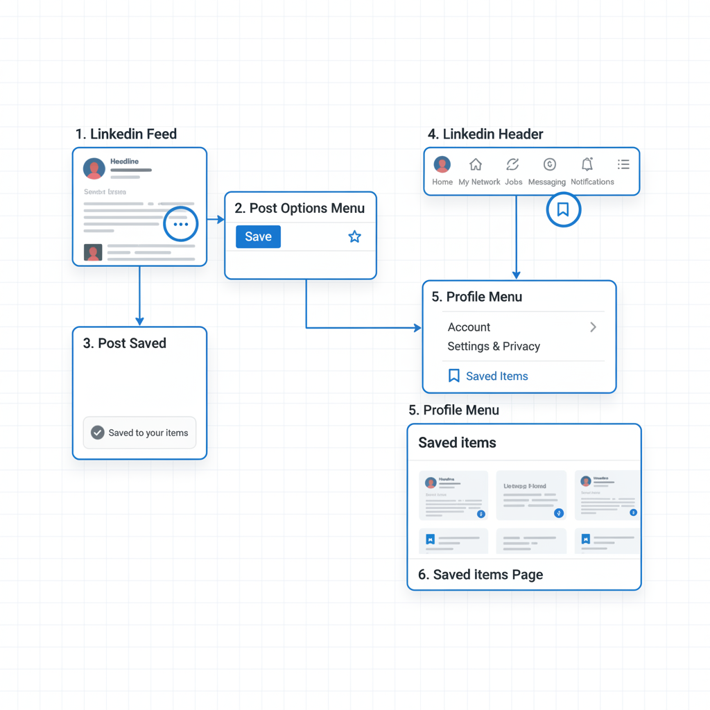 How to Find Saved Posts on LinkedIn Desktop — where to see saved posts on linkedin
