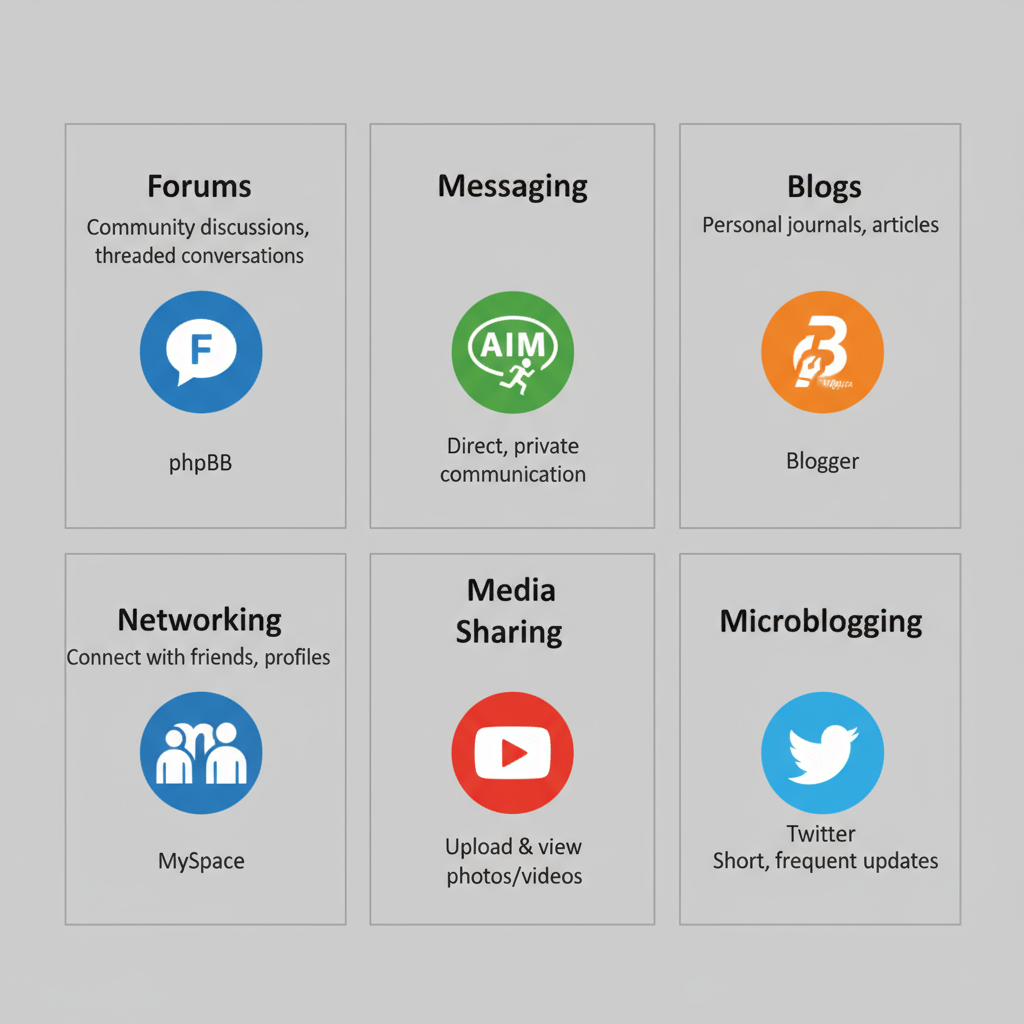Early Examples: Forums and Bulletin Board Systems (BBS) — which is a basic form of social media