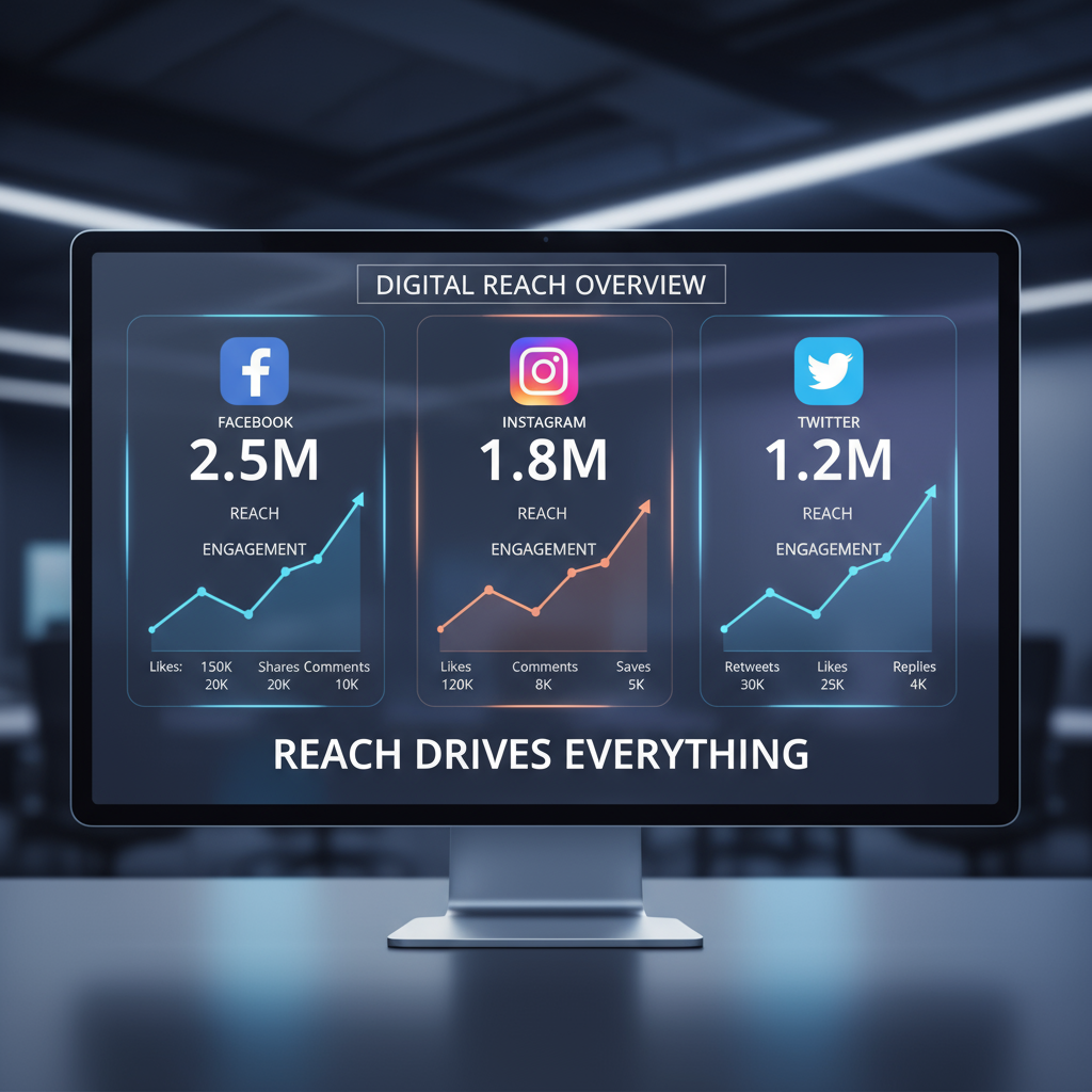 LinkedIn — which of the following best describes social media reach