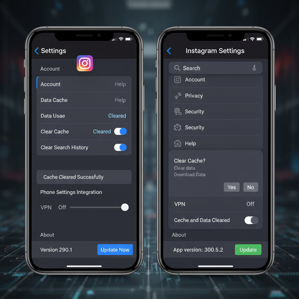 Clear Cache/Data on iOS and Android Devices — why cant i like instagram posts