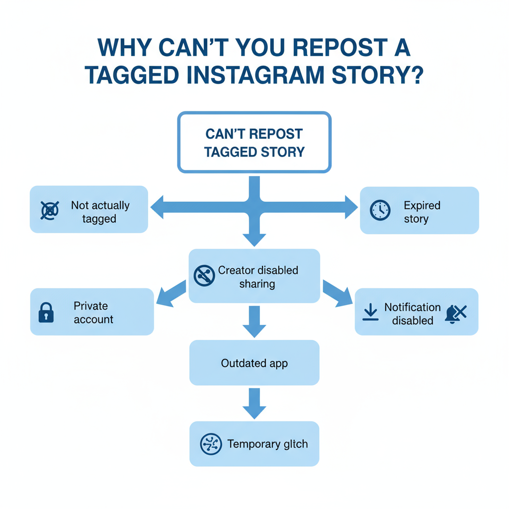 Can't Repost Tagged Story on Instagram? Common Reasons and Fixes — why cant repost story on instagram when tagged