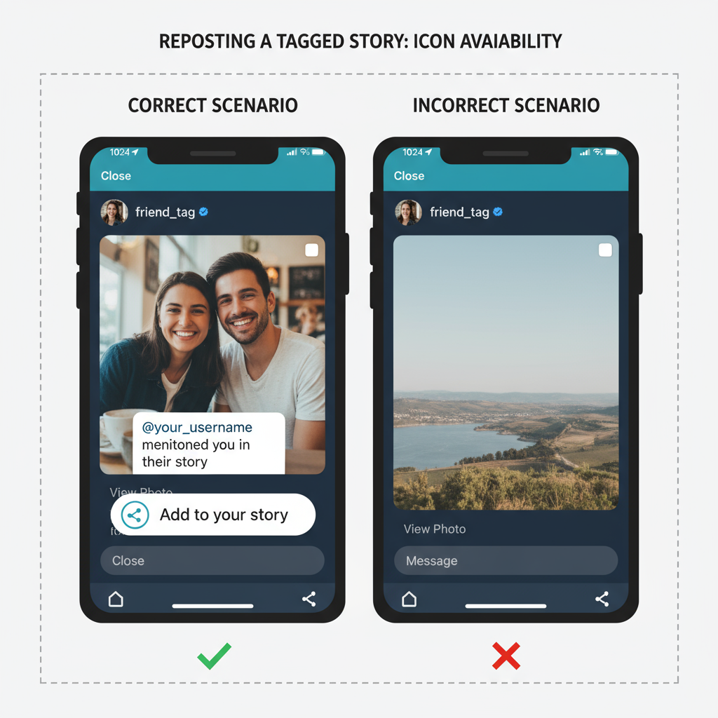 Ensure the Original Story Is from a Public Account — why cant repost story on instagram when tagged