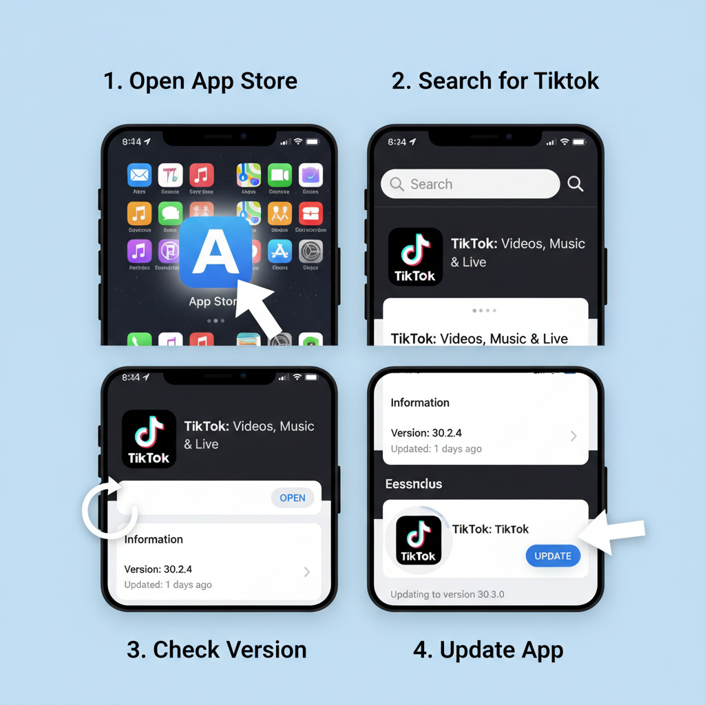 Check if Your TikTok App Is Updated — why dont i have captions on tiktok