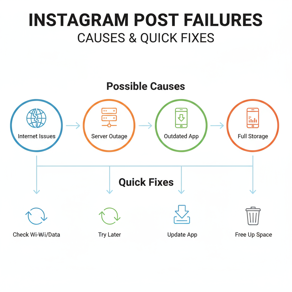 2. Confirm Instagram Server Status — why is my instagram post not posting