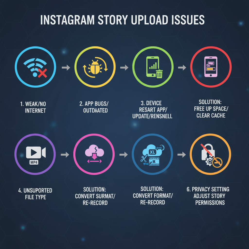 For iOS: — why wont my instagram story upload