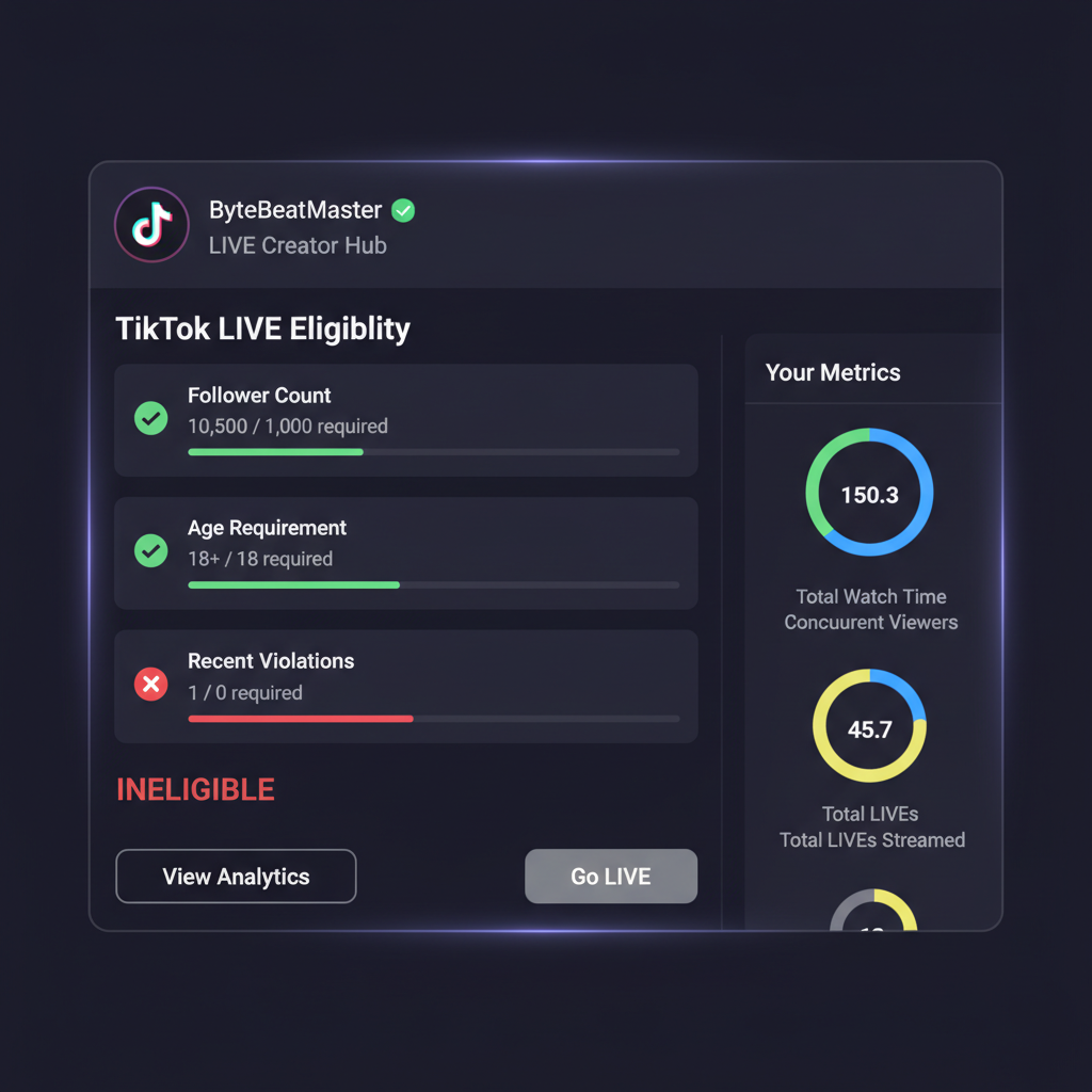 Check Age Restriction Policy — why you cant go live on tiktok