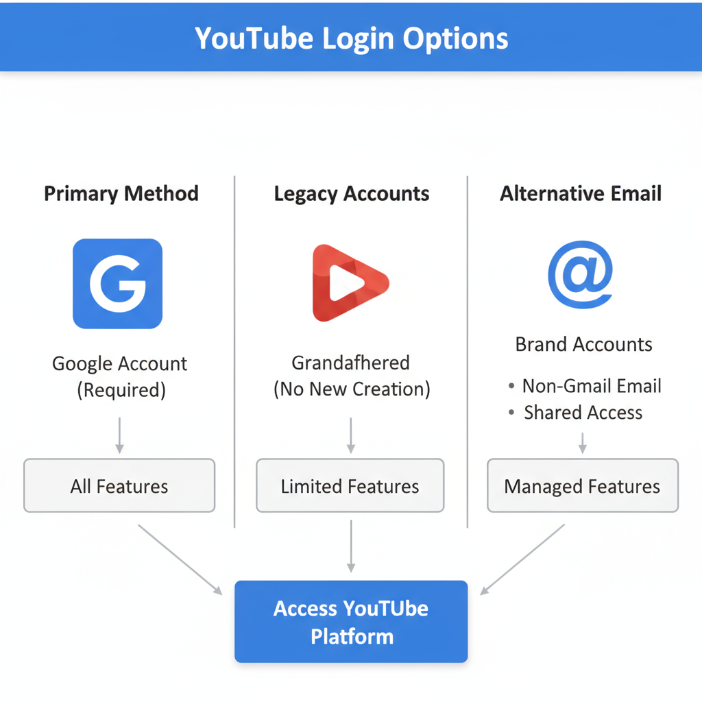 Third-Party Email Authentication — youtube account without google account